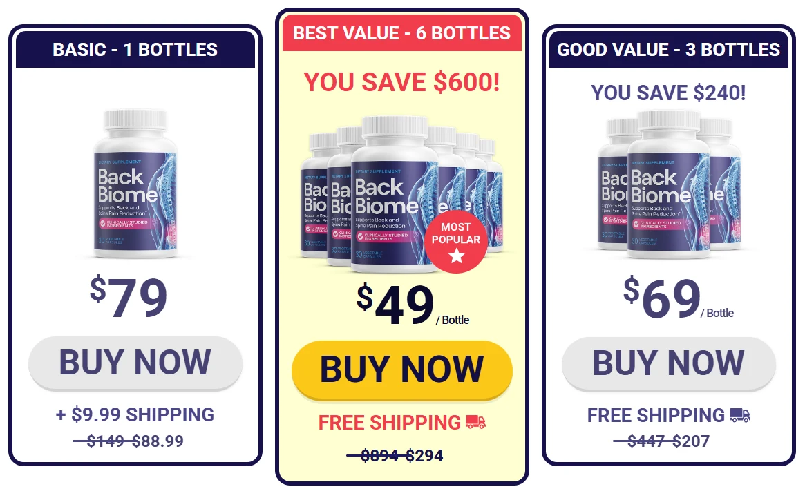 Backbiome Checkout Page